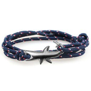 Bracelet Shark Anchor Boat Rope Beach Style Minimalist Men Women Bohamian
